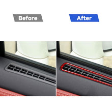 Load image into Gallery viewer, 4 PCS / Set Carbon Fiber Car Door Horn + Window Air Outlet Decorative Sticker for Nissan GTR R35 2008-2016, Left and Right Driving Universal, Door Horn + Window Air Outlet