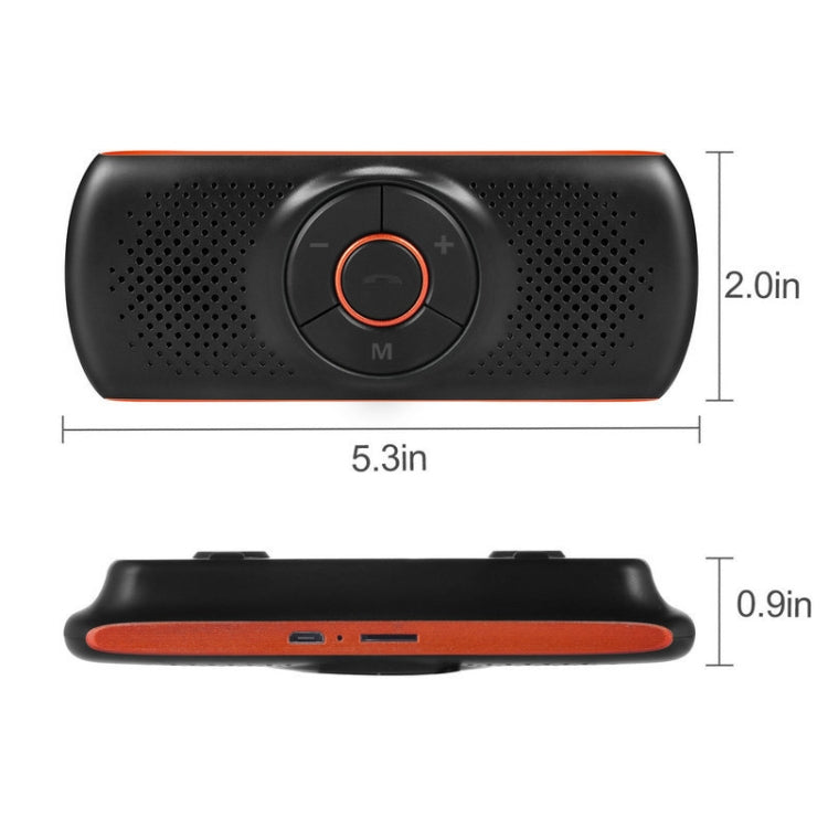 T826 Car Bluetooth Wireless MP3 Player FM Player for Sun Visor, T826
