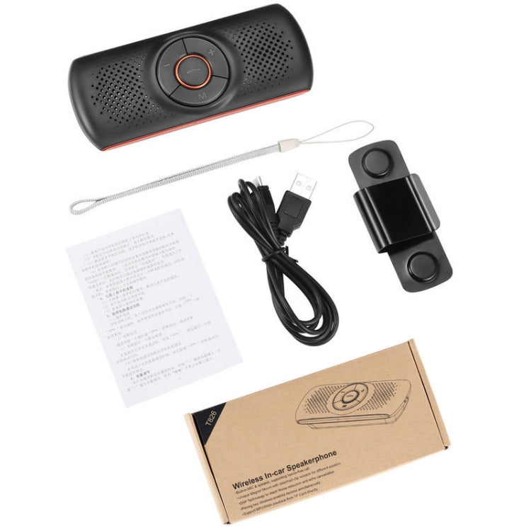 T826 Car Bluetooth Wireless MP3 Player FM Player for Sun Visor, T826