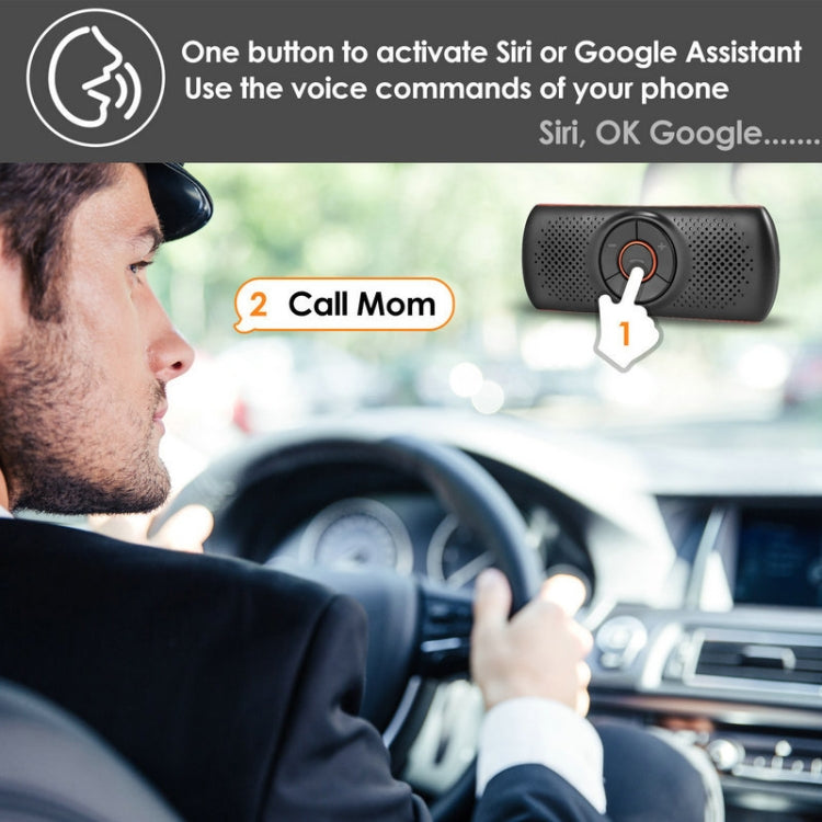 T826 Car Bluetooth Wireless MP3 Player FM Player for Sun Visor, T826