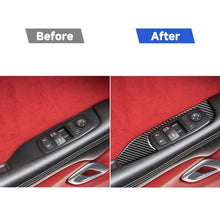 Load image into Gallery viewer, Carbon Fiber Car Window Lift Panel Decorative Sticker for Dodge Challenger 2015 to Now, Left Driving, Window Lift Panel