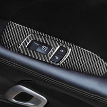 Load image into Gallery viewer, Carbon Fiber Car Window Lift Set Decorative Sticker for Dodge Challenger 2015 to Now, Left Driving, Window Lift Set