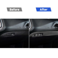 Load image into Gallery viewer, Carbon Fiber Car Co-pilot Storage Box Set Decorative Sticker for Dodge Challenger 2015 to Now, Left Driving, Co-pilot Storage Box Set