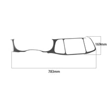 Load image into Gallery viewer, Carbon Fiber Car Central Control Instrument Large Panel Decorative Sticker for Dodge Challenger 2015 to Now, Left Driving, Central Control Instrument Large Panel