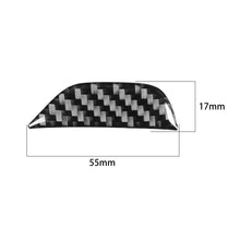 Load image into Gallery viewer, Carbon Fiber Car Central Control Armrest Storage Button Decorative Sticker for Dodge Challenger 2015 to Now, Left Driving, Central Control Armrest Storage Button