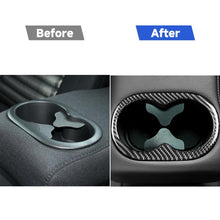 Load image into Gallery viewer, Carbon Fiber Car Rear Handrail Cup Holder Decorative Sticker for Dodge Challenger 2015 to Now, Left Driving, Rear Handrail Cup Holder
