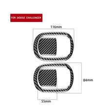 Load image into Gallery viewer, 4 PCS / Set Carbon Fiber Car Seat Back Decorative Sticker for Dodge Challenger 2015 to Now, Left Driving, Seat Back