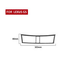 Load image into Gallery viewer, Carbon Fiber Car Central Control Air Outlet Decorative Sticker for Lexus GS 2006-2011,Left and Right Drive Universal, Central Control Air Outlet