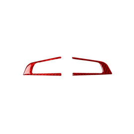 2 PCS / Set Carbon Fiber Car Steering Wheel Button Panel Decorative Sticker for Alfa Romeo Giulia 2017-2019,Left and Right Drive Universal, Steering Wheel Button Panel