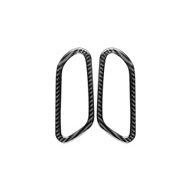 2 PCS / Set Carbon Fiber Car Inner Door Handle Decorative Sticker for Volkswagen Scirocco 2009-2016,Left and Right Drive Universal, Inner Door Handle