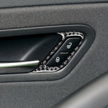 Load image into Gallery viewer, 2 PCS / Set Carbon Fiber Car Door Lock Frame Decorative Sticker for Volkswagen Scirocco 2009-2016,Left Drive, Door Lock Frame ,Left Drive