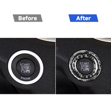 Load image into Gallery viewer, 2 PCS / Set Carbon Fiber Car Ignition Switch Decorative Sticker for Dodge Challenger 2015 to Now, Left Driving, Ignition Switch