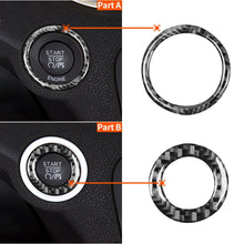 Load image into Gallery viewer, 2 PCS / Set Carbon Fiber Car Ignition Switch Decorative Sticker for Dodge Challenger 2015 to Now, Left Driving, Ignition Switch