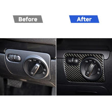 Load image into Gallery viewer, Carbon Fiber Car Headlight Switch Panel Decorative Sticker for Volkswagen Golf 6 2008-2012, Right Driving, Headlight Switch Panel, Right Driving