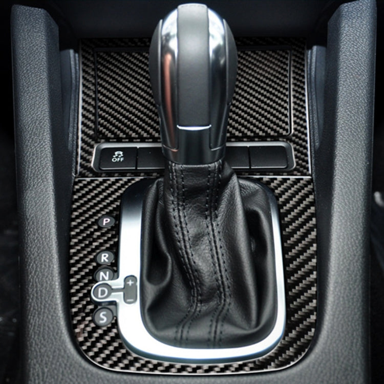 Carbon Fiber Car Ashtray Panel Decorative Sticker for Volkswagen Golf 6 2008-2012, Ashtray Panel