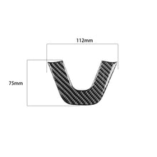 Load image into Gallery viewer, Carbon Fiber Car Steering Wheel Chin Decorative Sticker for Dodge Challenger 2015 to Now, Left Driving, Steering Wheel Chin