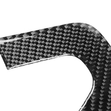 Load image into Gallery viewer, 2 PCS / Set Carbon Fiber Car Steering Wheel Logo + Chin Decorative Sticker for Dodge Challenger 2015 to Now, Left Driving, Steering Wheel Logo + Chin