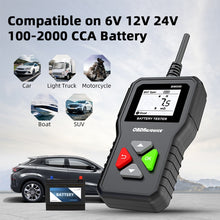 Load image into Gallery viewer, BM550 6V / 12V / 24V 3 in 1 Battery Tester Analyzer Battery Life Detector, BM550