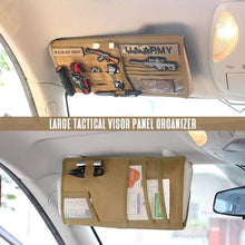 Load image into Gallery viewer, Car Sun Visor Storage Bag Glasses Frame Bill Clip