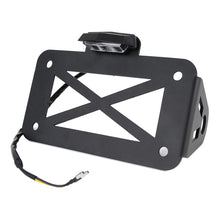 Load image into Gallery viewer, Motorcycle American Cruise Retro License Plate Holder with Light, License Plate Holder