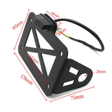 Load image into Gallery viewer, Motorcycle American Cruise Retro License Plate Holder with Light, License Plate Holder