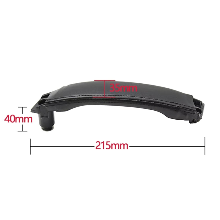 For Land Rover Discovery 2015-2019 Car Leather Texture Inside Door Left Handle LR076163, Left and Right  Driving, Leather Texture Left Handle