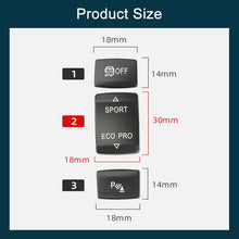 Load image into Gallery viewer, For BMW 3 Series Left Driving Car Central Control Multi-function Radar Button 6131 9252 912, Radar Button (Black), Radar Button (Red)
