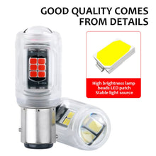 Load image into Gallery viewer, 2pcs 1157 DC12V / 2.16W / 0.18A / 480LM Car LED Brake Light, 1157 (Red Light), 1157 (White Light), 1157 (Yellow Light)