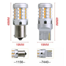 Load image into Gallery viewer, 2pcs 1156 IC12-28V / 16.68W / 1.39A Car 3020EMC-26 Constant Current Wide Voltage Turn Signal Light, 1156 (White Light), 1156 (Yellow Light)