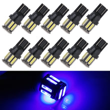 Load image into Gallery viewer, 10pcs T10 DC12V / 0.96W / 0.08A Car Clearance Light 10LEDs SMD-7020 Lamp Beads