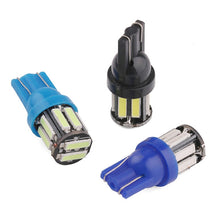 Load image into Gallery viewer, 10pcs T10 DC12V / 0.96W / 0.08A Car Clearance Light 10LEDs SMD-7020 Lamp Beads