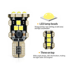 Load image into Gallery viewer, 4pcs T15 DC12V / 1.5W / 0.13A / 540LM Car Decoding Reversing Light 9LEDs SMD-3030 Lamp Beads, 4pcs T15