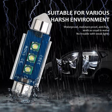 Load image into Gallery viewer, 2pcs 41mm IC12V /  2.76W / 0.23A / 300LM 3LEDs SMD Car Reading Lamp Dome Light, 41mm