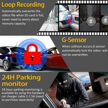 Load image into Gallery viewer, F9 Car Front and Rear Dual Camera HD Infrared Night Vision Car Driving Recorder, Car Front and Rear
