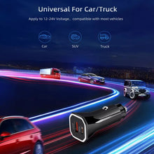 Load image into Gallery viewer, PD + QC3.0 Car 2 in 1 Square Fast Charger Car Cigarette Lighter, Car Square Charger