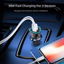 Load image into Gallery viewer, PD + QC3.0 Car 2 in 1 Triangle Fast Charger Car Cigarette Lighter, Car Triangle Charger