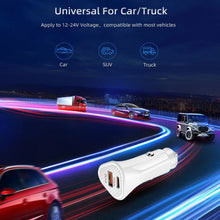 Load image into Gallery viewer, PD + QC3.0 Car 2 in 1 Triangle Fast Charger Car Cigarette Lighter, Car Triangle Charger