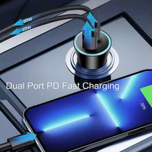 Load image into Gallery viewer, 40W Dual PD Car 2 in 1 Fast Charger Car Cigarette Lighter, 40W Black, 40W White