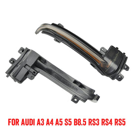 1 Pair For Audi A4 B8.5 Car Dynamic LED Turn Signal Light Rearview Mirror Flasher Water Blinker, For Audi A4 B8.5