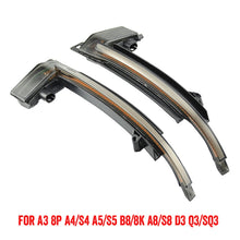 Load image into Gallery viewer, 1 Pair For Audi A4 B8 Car Dynamic LED Turn Signal Light Rearview Mirror Flasher Water Blinker, For Audi A4 B8