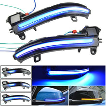 Load image into Gallery viewer, 1 Pair For BMW 3 Series F20 Car Dynamic LED Turn Signal Light Rearview Mirror Flasher Water Blinker, For BMW 3 Series F20 (Blue)
