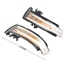 Load image into Gallery viewer, 1 Pair For Mercedes-Benz A Class W176 2013-2017 Car Dynamic LED Turn Signal Light Rearview Mirror Flasher Water Blinker, For Mercedes-Benz A Class W176 2013-2017 (Transparent), For Mercedes-Benz A Class W176 2013-2017 (Transparent Black)