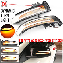 Load image into Gallery viewer, 1 Pair For Mercedes-Benz A Class W176 2013-2017 Car Dynamic LED Turn Signal Light Rearview Mirror Flasher Water Blinker, For Mercedes-Benz A Class W176 2013-2017 (Transparent), For Mercedes-Benz A Class W176 2013-2017 (Transparent Black)