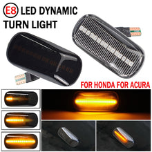 Load image into Gallery viewer, 2pcs For Honda Civic 2001-2015 Car Dynamic LED Fender Side Light 34301-S5H-T02, For Honda Civic 2001-2015 (Transparent), For Honda Civic 2001-2015 (Transparent Black)