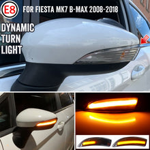 Load image into Gallery viewer, 1 Pair For Ford Fiesta 2008-2017 Car Dynamic LED Turn Signal Light Rearview Mirror Flasher Water Blinker, For Ford Fiesta 2008-2017 (Transparent Black)
