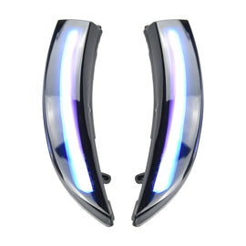 1 Pair For Ford Fiesta 2008-2017 Car Dynamic LED Turn Signal Light Rearview Mirror Flasher Water Blinker, For Ford Fiesta 2008-2017  (Blue)
