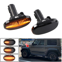 Load image into Gallery viewer, 2pcs For Suzuki Jimny JB64W 2018/07- Car Dynamic LED Fender Side Light, For Suzuki Jimny JB64W 2018/07- (Transparent), For Suzuki Jimny JB64W 2018/07- (Transparent Black)