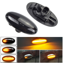 Load image into Gallery viewer, 2pcs For Mazda 2 DY 2003-2007 Car Dynamic LED Fender Side Light, For Mazda 2 DY 2003-2007 (Transparent Black)