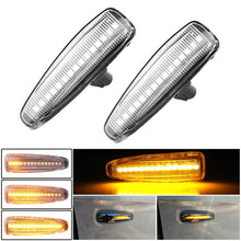 Load image into Gallery viewer, 2pcs For Mitsubishi Lancer 2008-2018 Car Dynamic LED Fender Side Light, For Mitsubishi Lancer 2008-2018 (Transparent), For Mitsubishi Lancer 2008-2018 (Transparent Black)