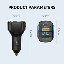 Load image into Gallery viewer, K4 Car 3 in 1 PD + USB Dual Port Fast Charger with Spring Data Cable, K4